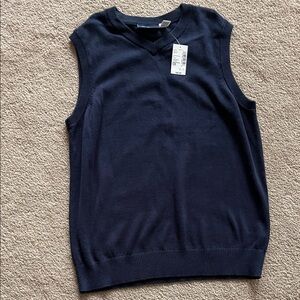 Place Men's Navy V-Neck Sweater Vest